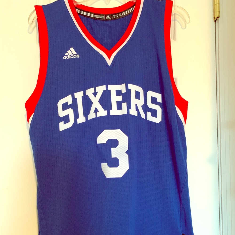 Adidas Men’s Medium Blue 76ers Iverson Jersey